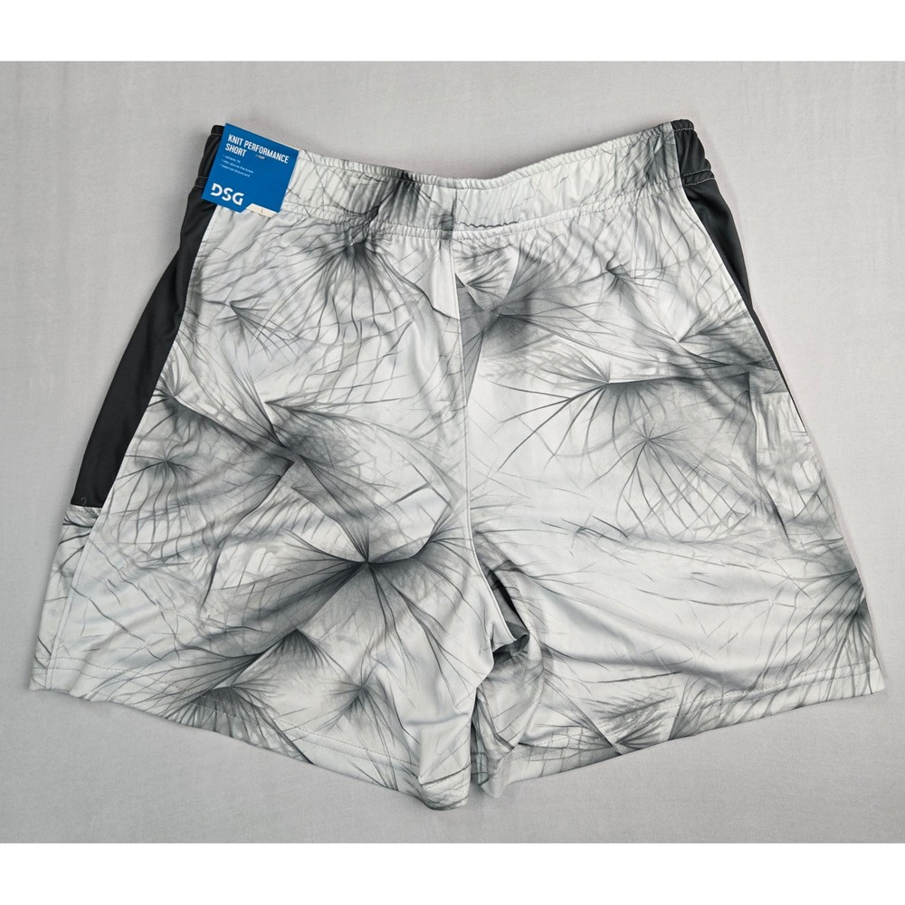 DSG Boys Knit Performance All Sport Shorts Pure White Streaks Size L 14-16 NWT - Picture 2 of 4